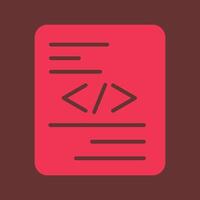 Piece of Code Vector Icon