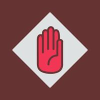 Halt Vector Icon