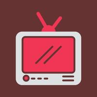 Television Broadcast Vector Icon