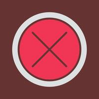 Do Not Cross Vector Icon