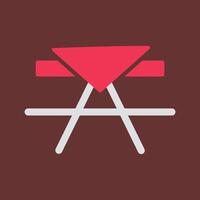 Picnic Table Vector Icon