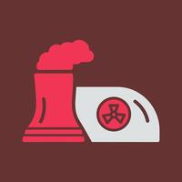 Nuclear Plant Vector Icon