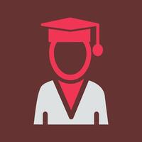 Male Graduate Vector Icon