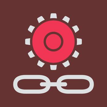 enlace mejoramiento vector icono