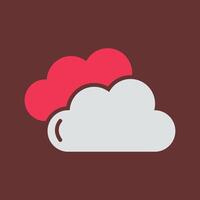 icono de vector de nube