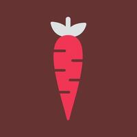 icono de vector de zanahorias