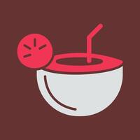 Coconut Drink Vector Icon