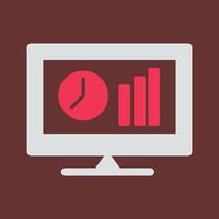 Online Stats Vector Icon