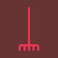 Fork picking leaves Vector Icon