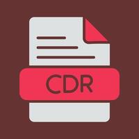 icono de vector de cdr