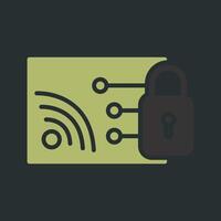 Protected WiFi Vector Icon