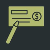 Write Cheque Vector Icon