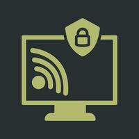 Wifi Security Vector Icon