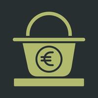 Euro Basket Vector Icon