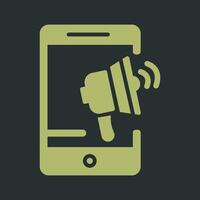 Mobile Advertising Vector Icon