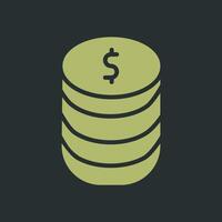 Stack of Coins Vector Icon