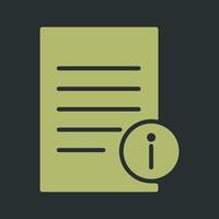 Information Document Vector Icon