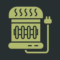 Electric Heater Vector Icon