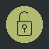 Open Lock II Vector Icon