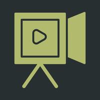 icono de vector de grabación de video