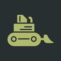 Bulldozer Vector Icon