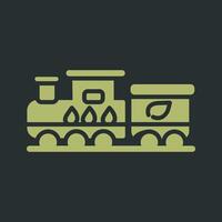 Ecology Train Vector Icon