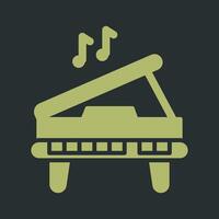 icono de vector de piano