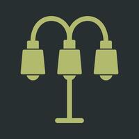 Lamp with stand Vector Icon