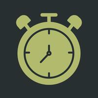 Large Clock Vector Icon