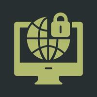 Internet Security Vector Icon