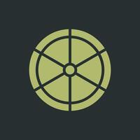 Ship Helm Vector Icon