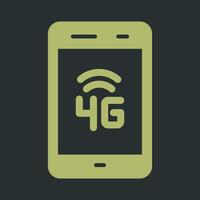 icono de vector 4g