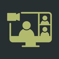 Video Conference Vector Icon