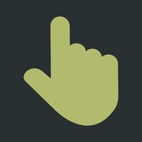 Raised Finger Vector Icon