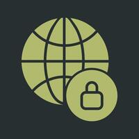 Worldwide Security Vector Icon