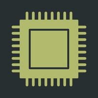 icono de vector de cpu