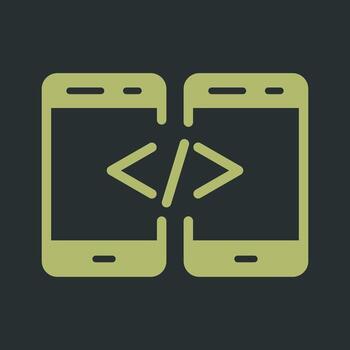 icono de vector de código
