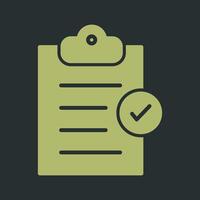 Booking Checklist Vector Icon