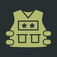 Police Vest Vector Icon