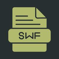 icono de vector de swf