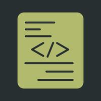 Piece of Code Vector Icon