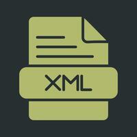 icono de vector xml