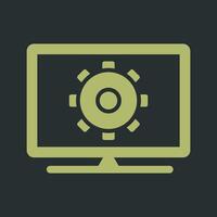 Computer Settings Vector Icon