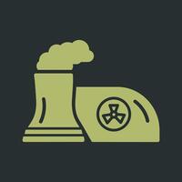 Nuclear Plant Vector Icon