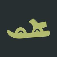 Stylish Sandals Vector Icon