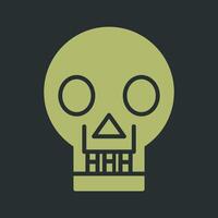 Skull X ray Vector Icon