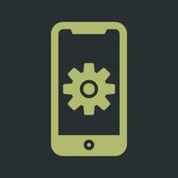 Mobile App Developing Vector Icon