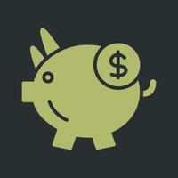 Piggy Saving Vector Icon