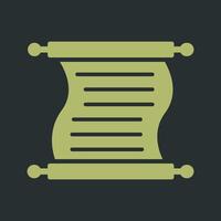 Scroll of Paper Vector Icon