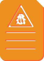 Bug Document Vector Icon
